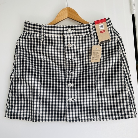 Levi's Dresses & Skirts - NWT Levis A- Line Button Checkered Skirt